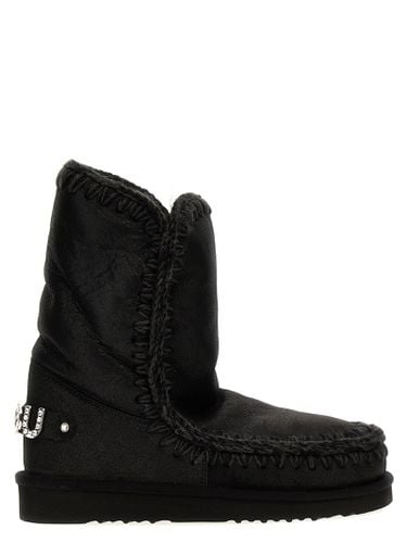 Eskimo 24 Rhinestone Logo Ankle Boots - Mou - Modalova