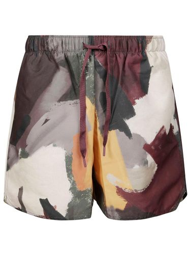 J. W. Anderson Abstract-printed Drawstring Swim Shorts - J.W. Anderson - Modalova