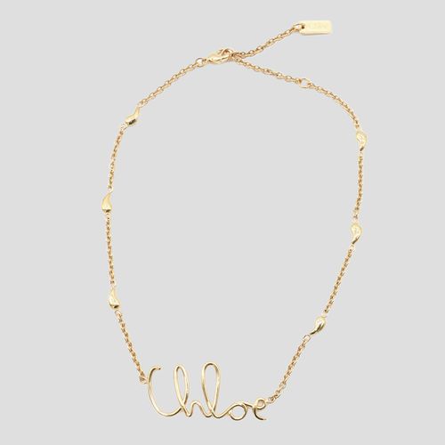 Chloé Gold Tone Brass Necklace - Chloé - Modalova