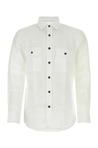 Brioni White Linen Shirt - Brioni - Modalova