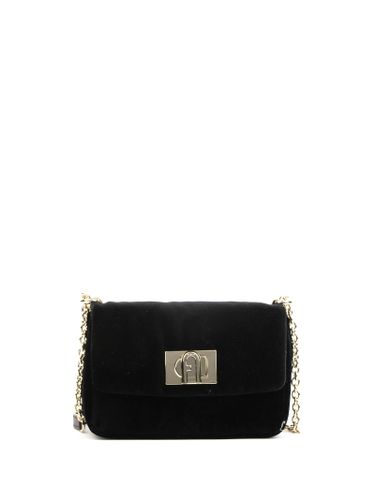 S 1927 Black Leather Shoulder Bag - Furla - Modalova