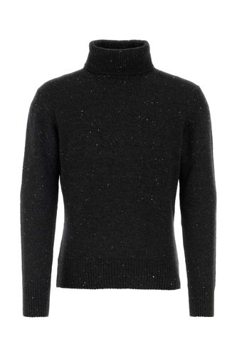 Dark Grey Cashmere Sweater - Johnstons of Elgin - Modalova