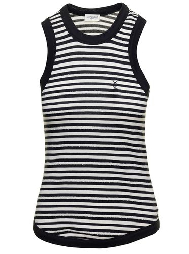 Striped Cassandre Tank Top - Saint Laurent - Modalova