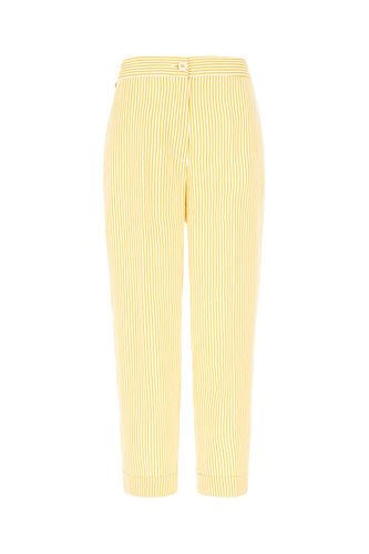 Re-HasH Printed Linen Blend Pants - Re-HasH - Modalova