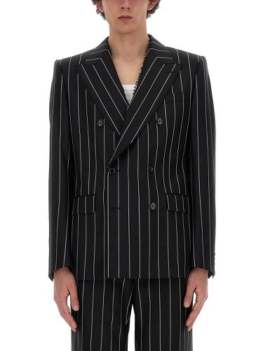 Double-breasted Pinstripe Sicilia-fit Jacket - Dolce & Gabbana - Modalova