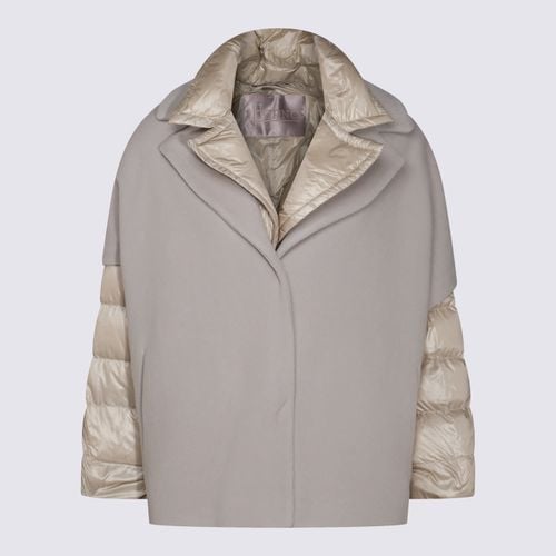 Herno Beige Wool Down Jacket - Herno - Modalova