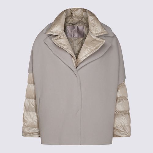 Herno Beige Wool Down Jacket - Herno - Modalova