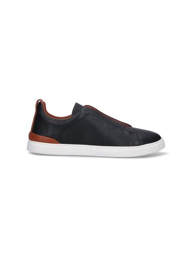 Triple Stitch Low-top Sneakers - Zegna - Modalova