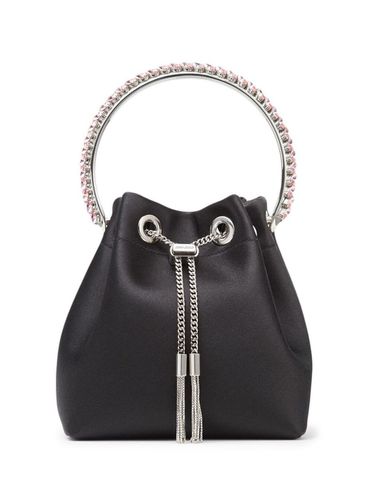 Bon Bon Mini Handbag With Metal Crystal Bracelet Handle In Satin Fabbric Woman - Jimmy Choo - Modalova