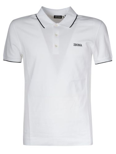 Zegna Logo Polo Shirt - Zegna - Modalova