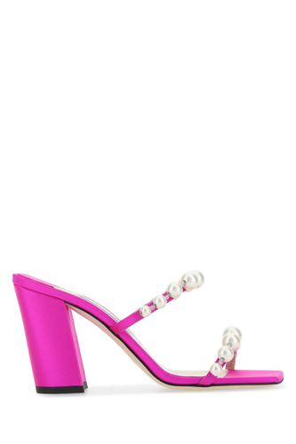 Fuchsia Satin Amara 85 Mules - Jimmy Choo - Modalova