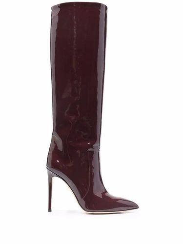 Stiletto Boot In Burgundy Patent Leather - Paris Texas - Modalova