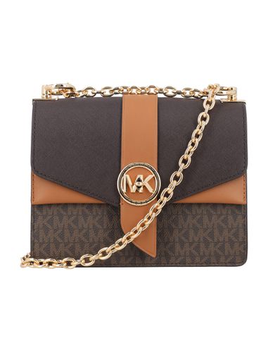 Greenwich Logo And Saffiano Leather Crossbody Bag - MICHAEL Michael Kors - Modalova