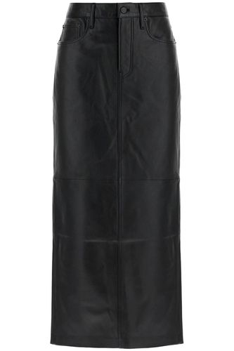 WARDROBE. NYC Leather Column Skirt For Women - WARDROBE.NYC - Modalova