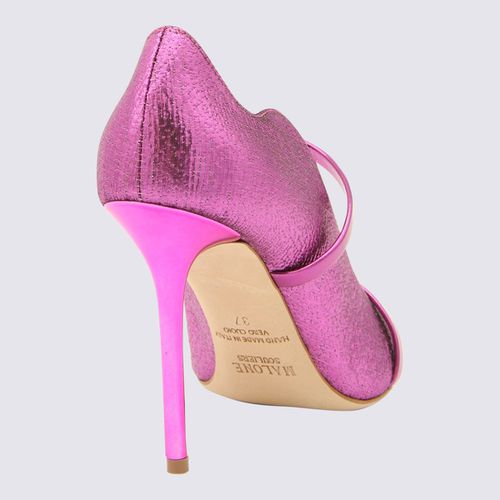 Violet Leather Maureen Pumps - Malone Souliers - Modalova