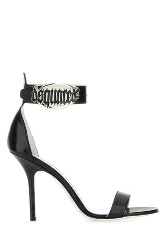 Dsquared2 Black Leather Sandals - Dsquared2 - Modalova