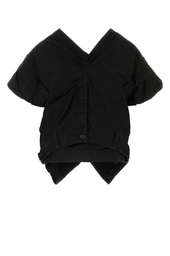 Balenciaga Black Cotton Blend Top - Balenciaga - Modalova