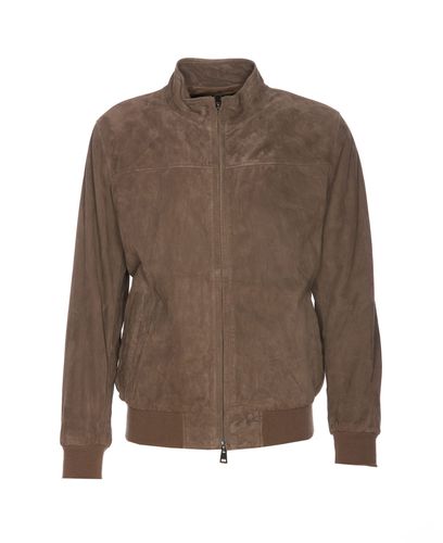 Herno Suede Jacket - Herno - Modalova