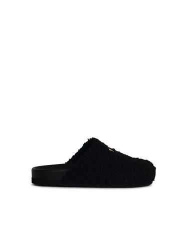 Leather Blend Slippers - Moschino - Modalova