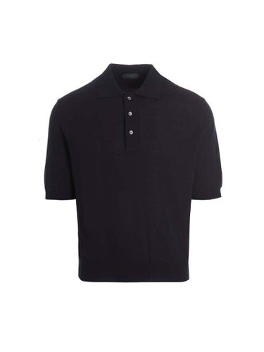 Zanone Cotton Crêpe Polo Shirt - Zanone - Modalova