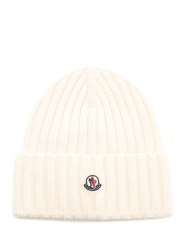 Moncler Ribbed Beanie - Moncler - Modalova