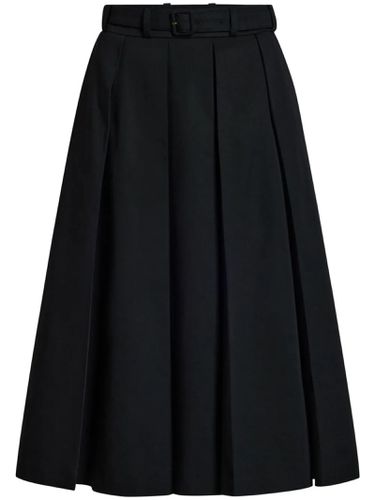 Pleated Midi Skirt In Organic Cotton - Patou - Modalova