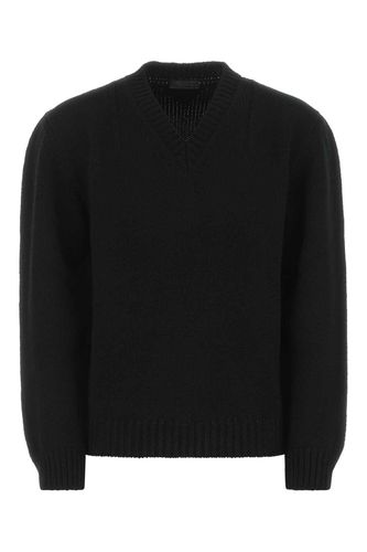 Prada V-neck Ribbed Knit Sweater - Prada - Modalova