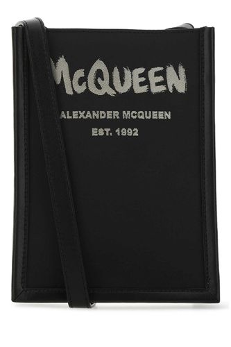 Black Fabric Mini Edge Crossbody Bag - Alexander McQueen - Modalova