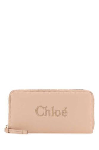 Skin Pink Nappa Leather Wallet - Chloé - Modalova