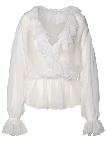 Dolce & Gabbana White Silk Shirt - Dolce & Gabbana - Modalova