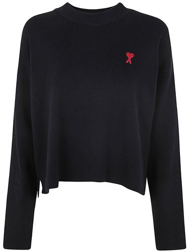 Red Adc Crew Neck Sweater - Ami Alexandre Mattiussi - Modalova