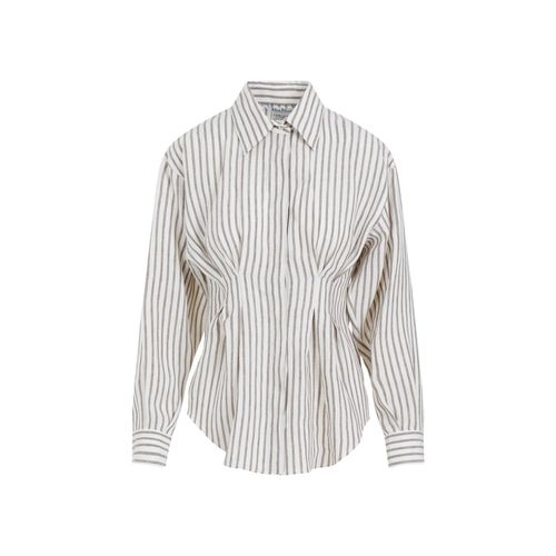 Striped Collared Long-sleeve Shirt - Max Mara - Modalova