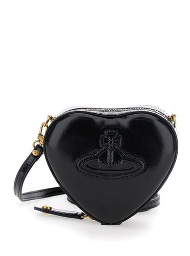 Mini Heart Crossbody Bag With Orb Detail In Leather Woman - Vivienne Westwood - Modalova