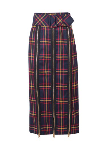 Gucci Tartan Wool Skirt - Gucci - Modalova