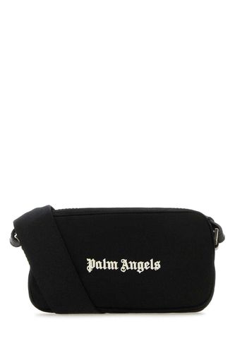 Monogram Embroidered Zipped Messenger Bag - Palm Angels - Modalova