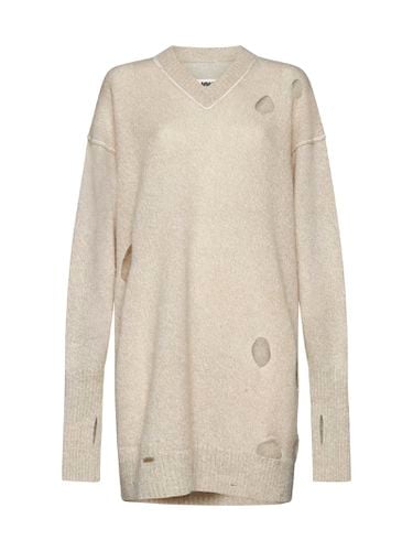 V-neck Long Sweater - MM6 Maison Margiela - Modalova