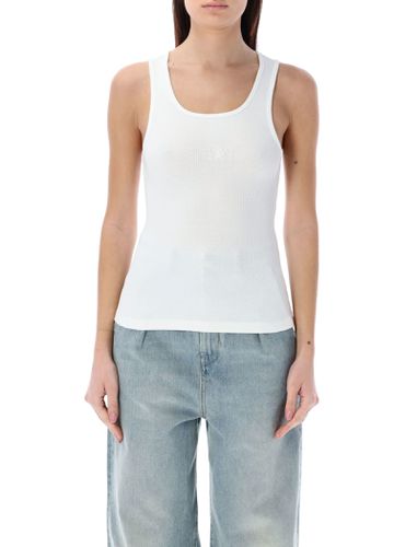 MM6 Maison Margiela Ribbed Tank Top - MM6 Maison Margiela - Modalova