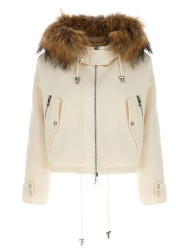 Parosh Short Parka With Fur Coat - Parosh - Modalova