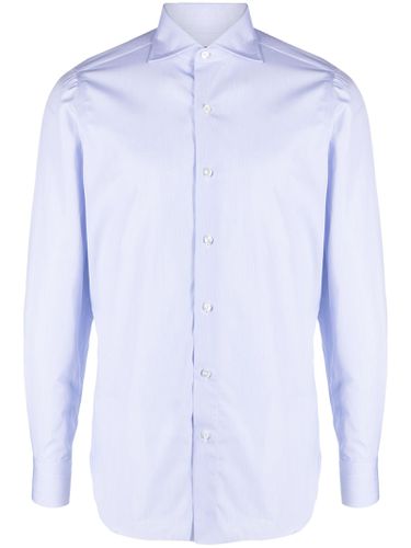 Finamore Light Blue Cotton Shirt - Finamore - Modalova