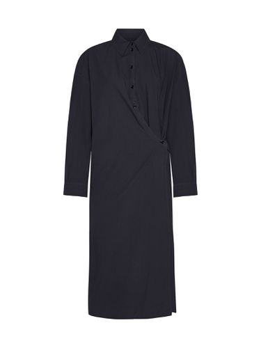 Long Sleeved Wrapped Midi Dress - Lemaire - Modalova
