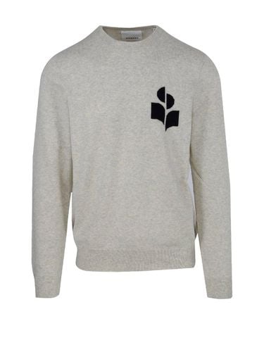 Logo Intarsia Crewneck Knitted Sweater - Isabel Marant - Modalova