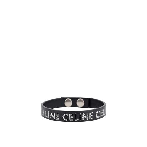 Celine Leather Logo Bracelet - Celine - Modalova