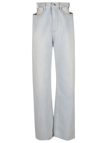 Cut-out Detail High-waist Jeans - Maison Margiela - Modalova
