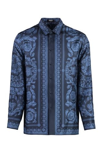 Versace Printed Silk Shirt - Versace - Modalova