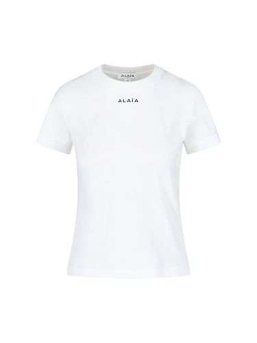 Alaia Slim Logo T-shirt - Alaia - Modalova
