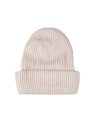 Fedeli Gold Ribbed Cashmere Beanie - Fedeli - Modalova