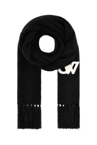 Off-White Black Wool Scarf - Off-White - Modalova