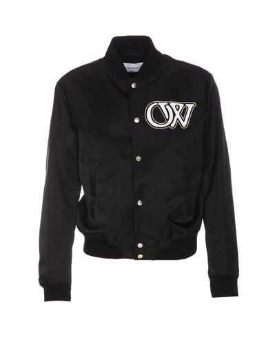 Off-White Nyl Varsity Bomber - Off-White - Modalova