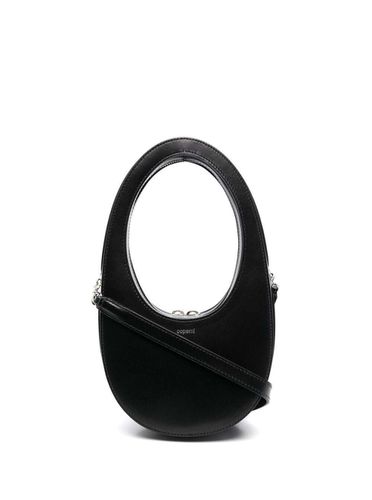 Monochrome Mini swipe Bag With Oval Handle In Leather Woman - Coperni - Modalova