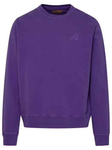 Autry Purple Cotton Sweatshirt - Autry - Modalova